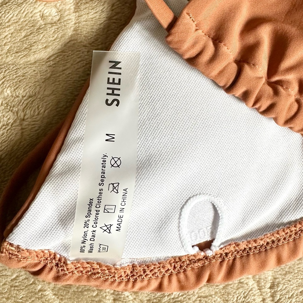 SHEIN BROWN BIKINI SET - SIZE M - Picture 4 of 6